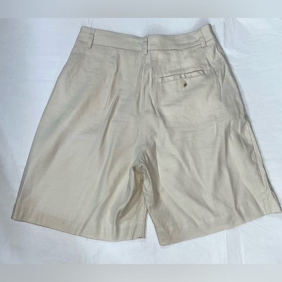 Maeve Anthropologie Avery Pleated Trousers Cream Women's - Picture 3 of 9